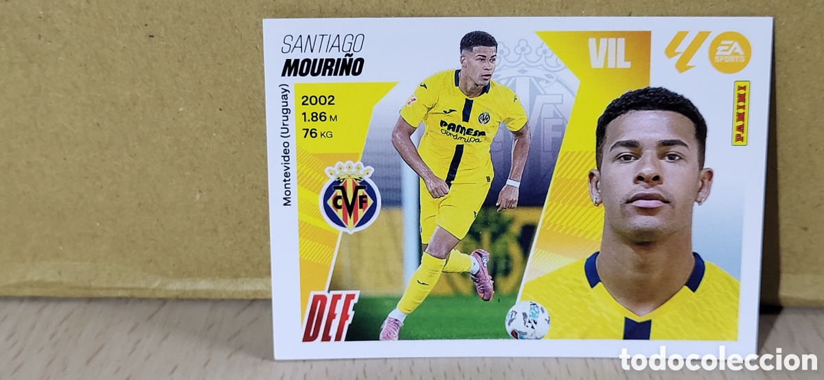 Fu&szlig;ball-Sticker: MOURI&Ntilde;O VILLARREAL ULTIMOS FICHAJES N&ordm; 30 LIGA ESTE 25 26 2025 2026 PANINI