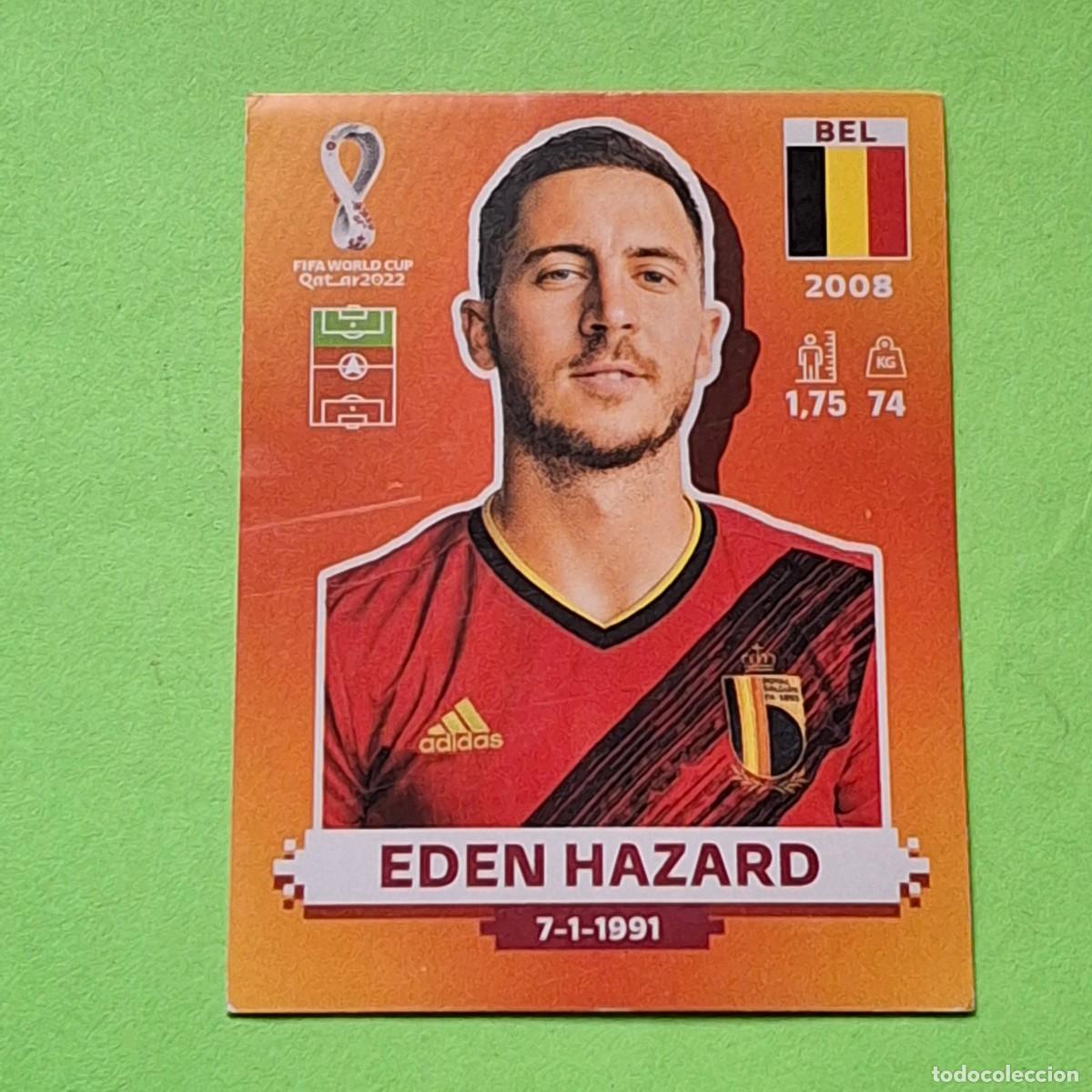 Cromos de F&uacute;tbol: WORLD CUP MUNDIAL QATAR 2022 - VERSION NARANJA SUDAMERICA - BEL 17 BELGICA - EDEN HAZARD