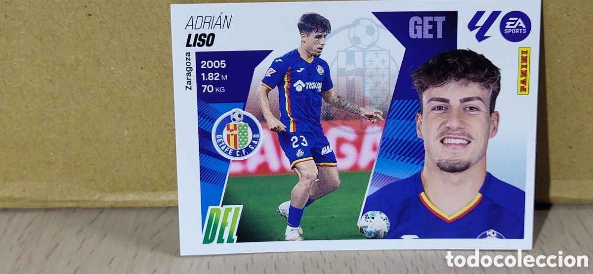 Cromos de Futebol: LISO GETAFE ULTIMOS FICHAJES N&ordm; 34 LIGA ESTE 25 26 2025 2026 PANINI