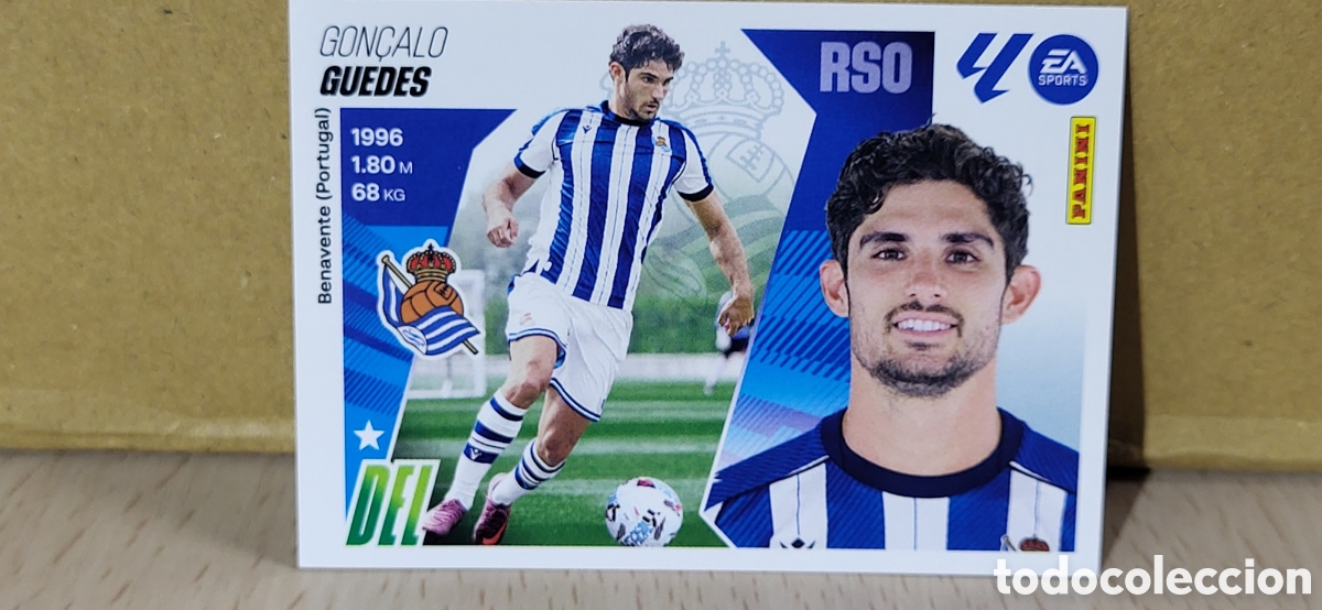 Cromos de f&uacute;tbol: GUEDES REAL SOCIEDAD ULTIMOS FICHAJES N&ordm; 36 LIGA ESTE 25 26 2025 2026 PANINI
