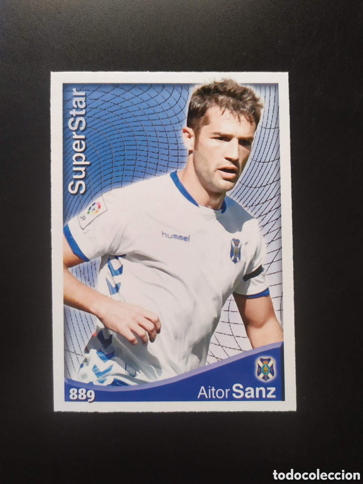 Cromos de F&uacute;tbol: Mundicromo fichas Liga 2014 2015 14 15 Aitor Sanz superstar n&deg; 889 Tenerife