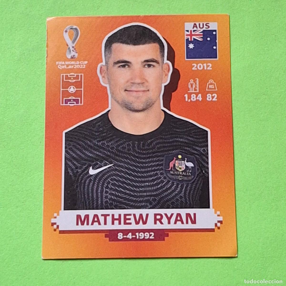 Cromos de F&uacute;tbol: WORLD CUP MUNDIAL QATAR 2022 - VERSION NARANJA SUDAMERICA - AUS 2 AUSTRALIA - MATHEW RYAN