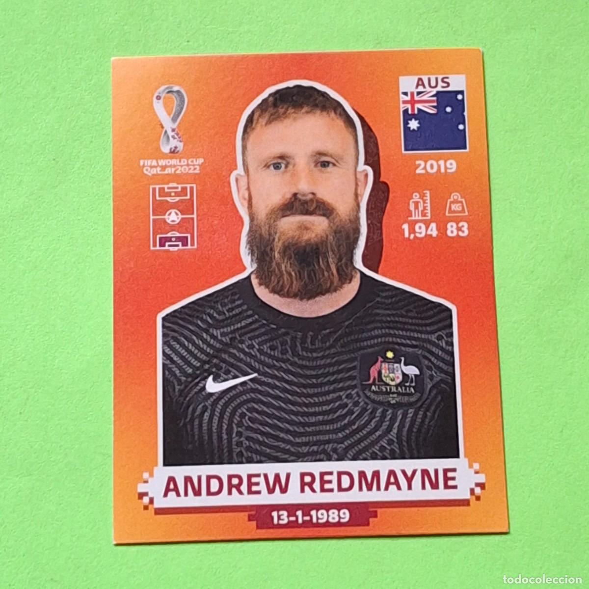 Cromos de F&uacute;tbol: WORLD CUP MUNDIAL QATAR 2022 - VERSION NARANJA SUDAMERICA - AUS 3 AUSTRALIA - ANDREW REDMAYNE