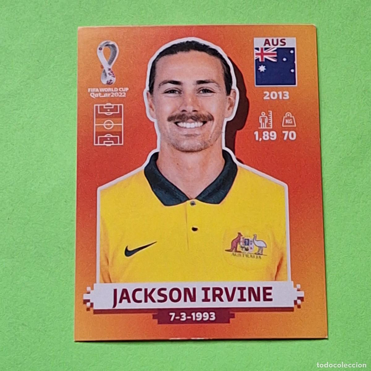 Cromos de F&uacute;tbol: WORLD CUP MUNDIAL QATAR 2022 - VERSION NARANJA SUDAMERICA - AUS 11 AUSTRALIA - JACKSON IRVINE