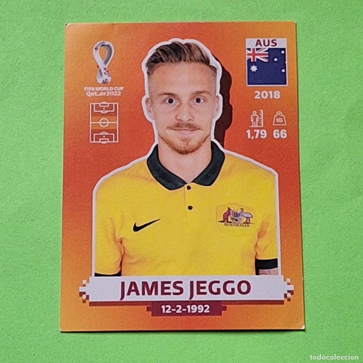 Cromos de F&uacute;tbol: WORLD CUP MUNDIAL QATAR 2022 - VERSION NARANJA SUDAMERICA - AUS 12 AUSTRALIA - JAMES JEGGO