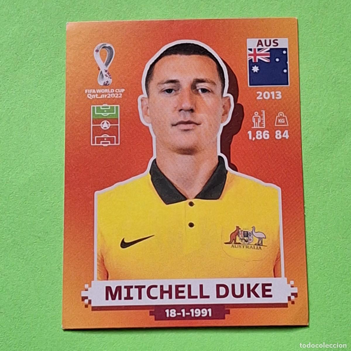 Cromos de F&uacute;tbol: WORLD CUP MUNDIAL QATAR 2022 - VERSION NARANJA SUDAMERICA - AUS 16 AUSTRALIA - MITCHELL DUKE