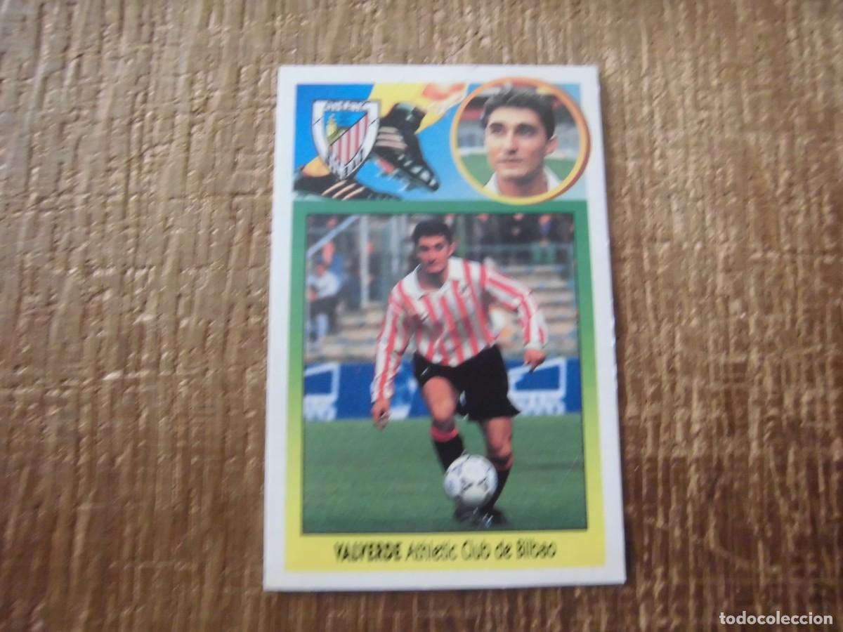 Cromos de F&uacute;tbol: VALVERDE ATHLETIC DE BILBAO LIGA 93-94 EDICIONES ESTE CROMO CART&Oacute;N RECUPERADO