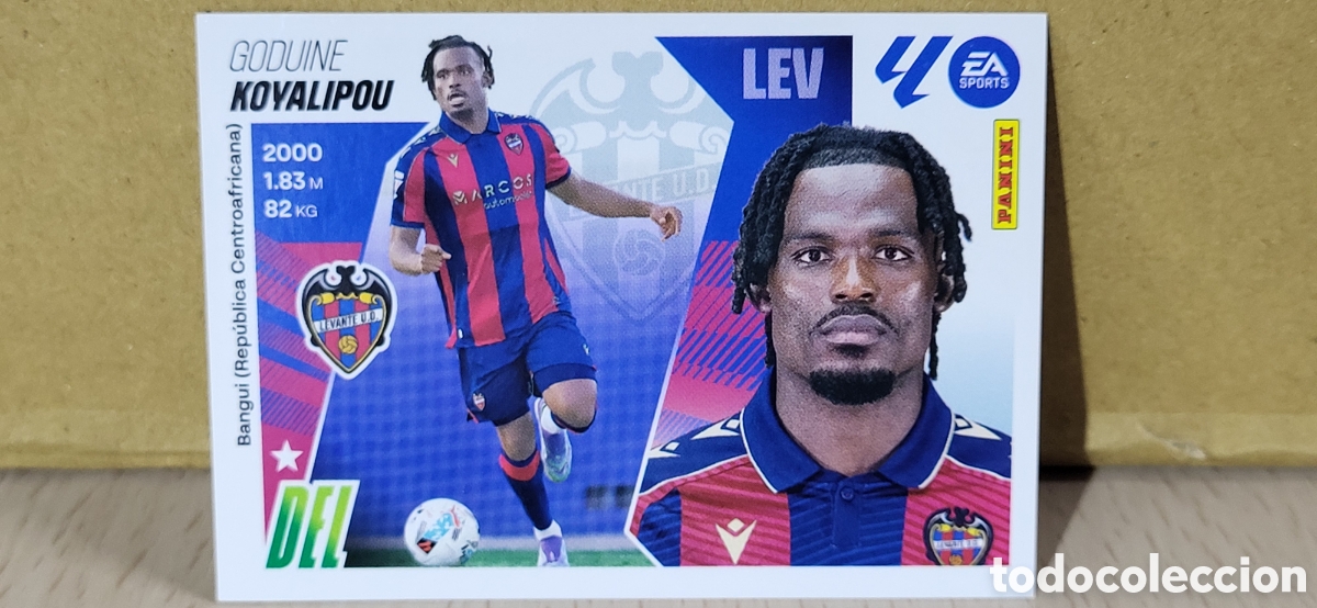 Cromos de F&uacute;tbol: KOYALIPOU LEVANTE ULTIMOS FICHAJES N&ordm; 43 LIGA ESTE 25 26 2025 2026 PANINI
