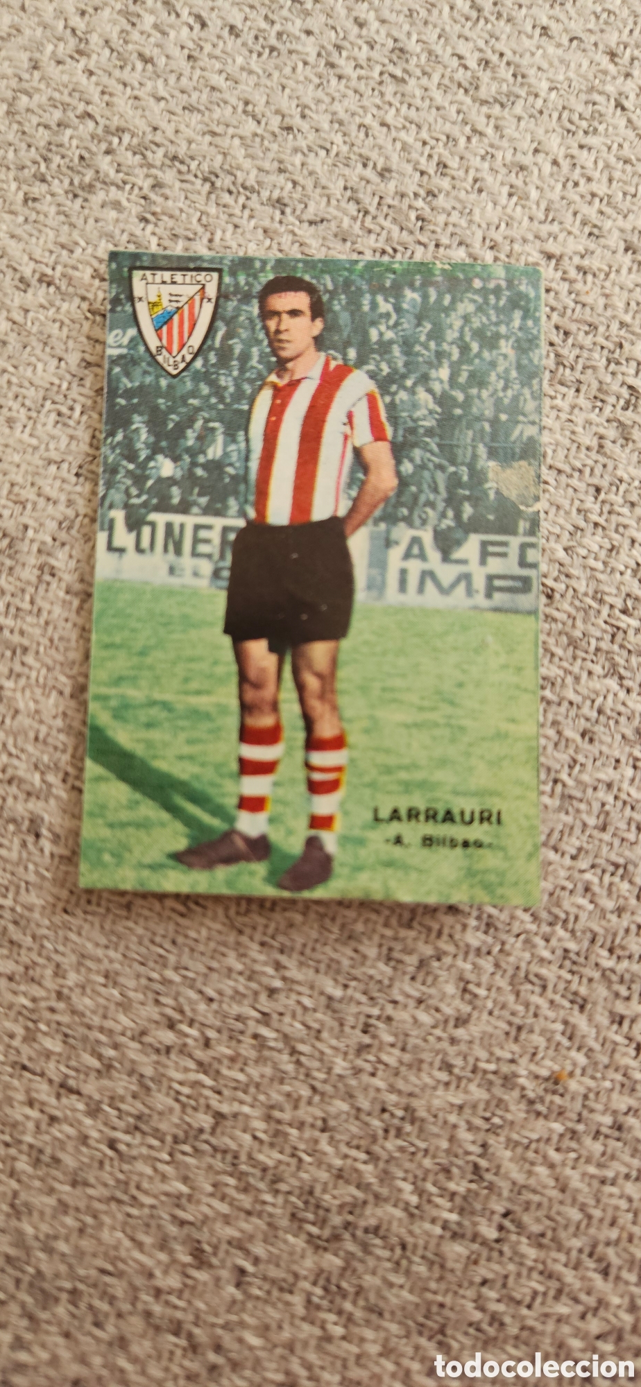 Cromos de F&uacute;tbol: Larrauri athletic de Bilbao fher disgra 1967 1968 67 68 despegado