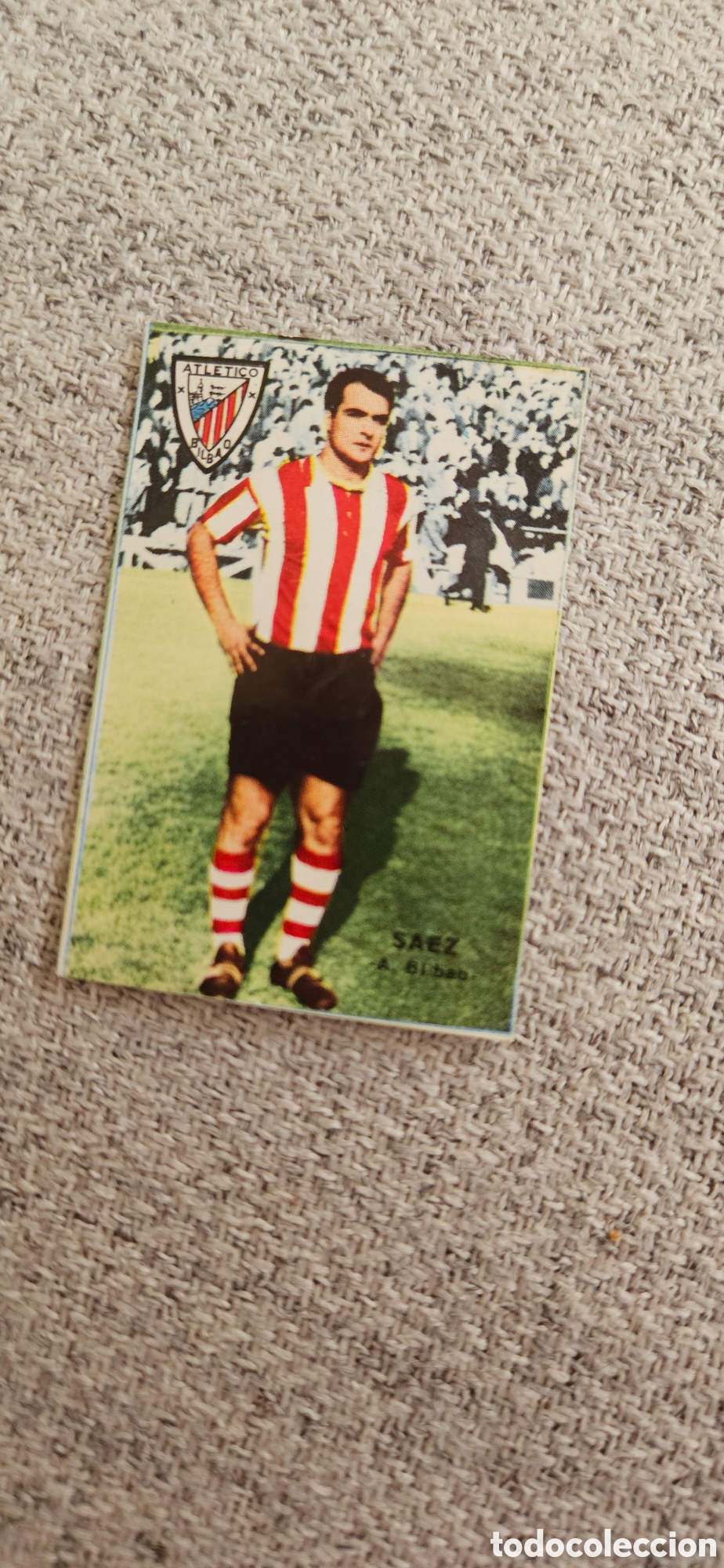 Cromos de F&uacute;tbol: Saez athletic de Bilbao fher disgra 1967 1968 67 68 despegado