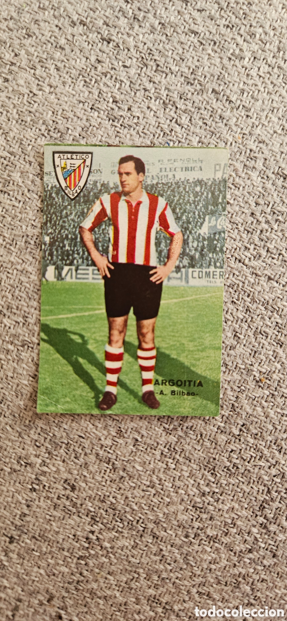 Cromos de F&uacute;tbol: Argoitia athletic de Bilbao fher disgra 1967 1968 67 68 despegado