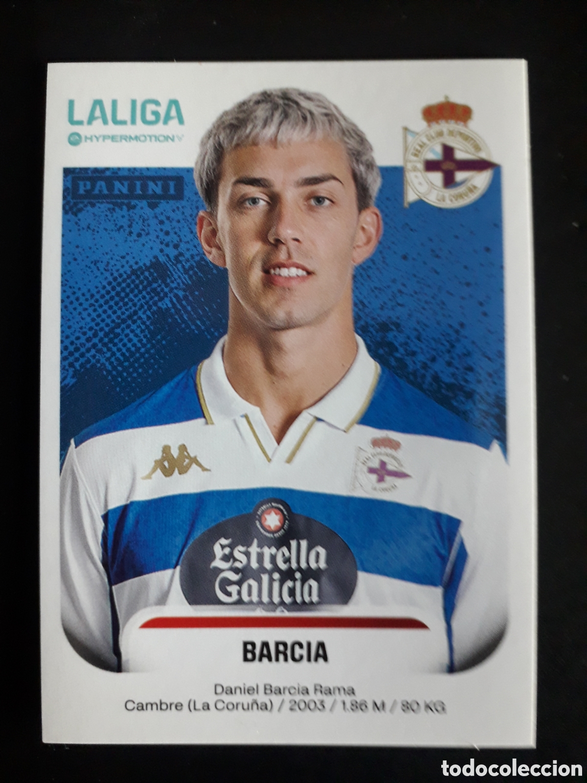 Cromos de F&uacute;tbol: BARCIA DEPORTIVO CORU&Ntilde;A N&deg; 180 LALIGA HYPERMOTION 25 26 2025 2026 PANINI SIN PEGAR PEDIDO M&Iacute;NIMO 3&euro;.