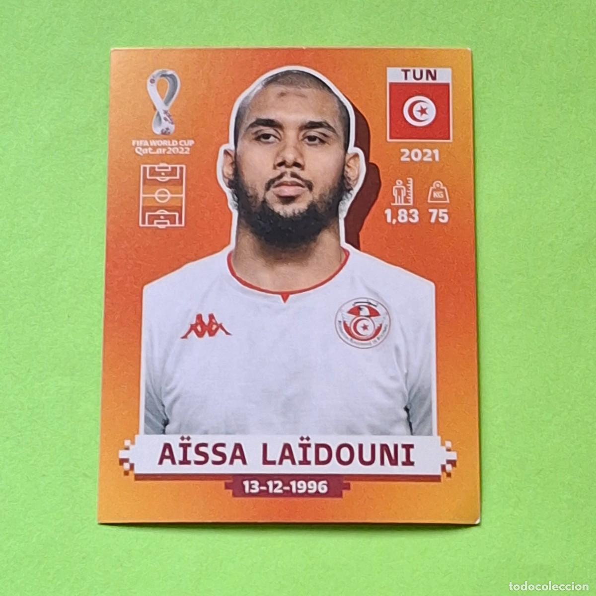 Cromos de F&uacute;tbol: WORLD CUP MUNDIAL QATAR 2022 - VERSION NARANJA SUDAMERICA - TUN 13 TUNEZ - AISSA LAIDOUNI