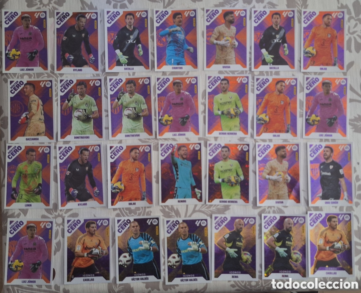 Cartes &agrave; collectionner de Football: Lote 28 cromos Mister Cero Liga Este 2025 2026