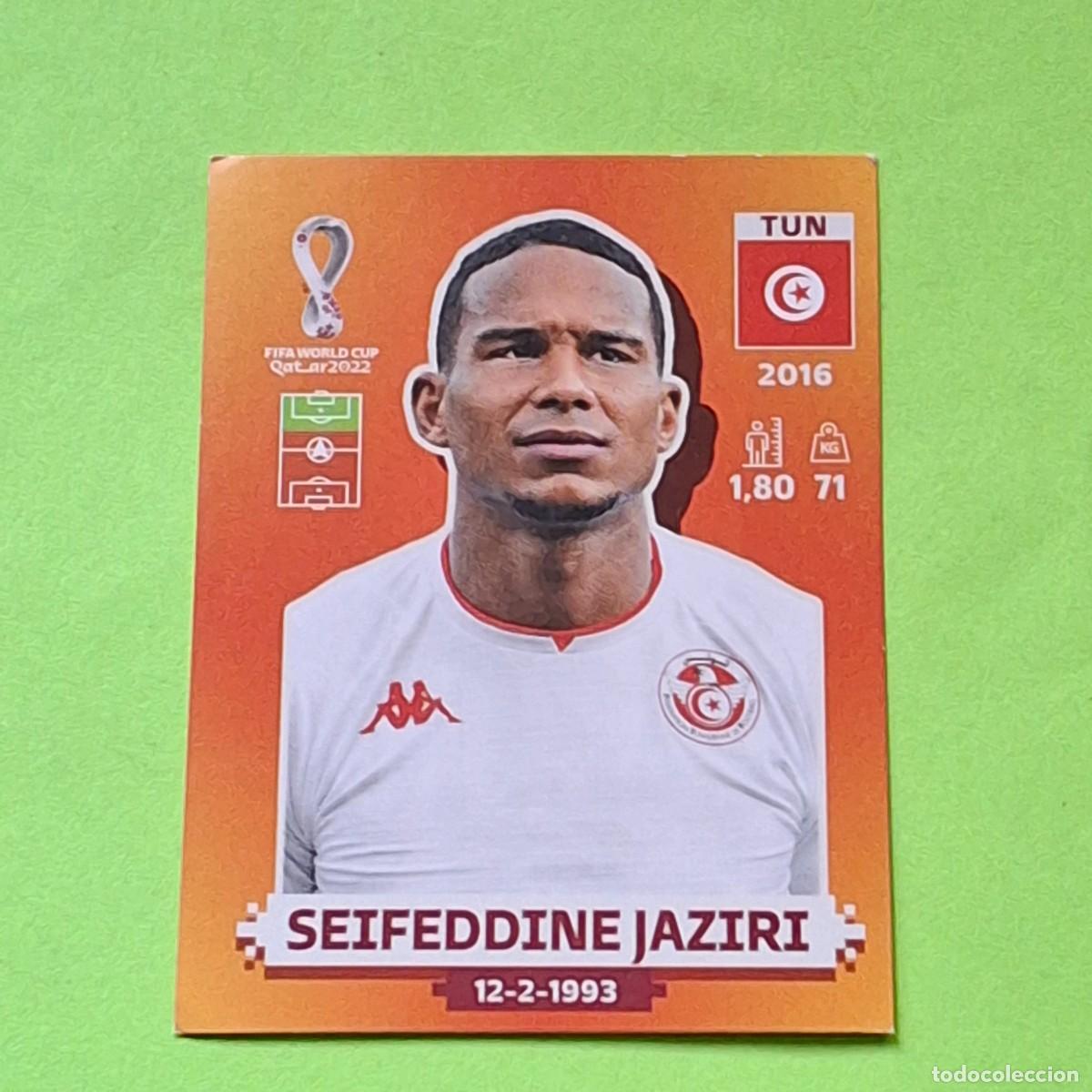 Cromos de Futebol: WORLD CUP MUNDIAL QATAR 2022 - VERSION NARANJA SUDAMERICA - TUN 17 TUNEZ - SEIFEDDINE JAZIRI