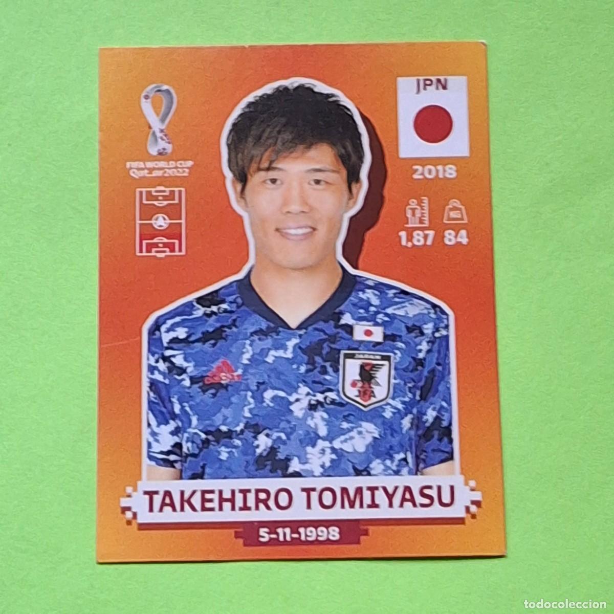 Cromos de F&uacute;tbol: WORLD CUP MUNDIAL QATAR 2022 - VERSION NARANJA SUDAMERICA - JPN 6 JAPON - TAKEHIRO TOMIYASU