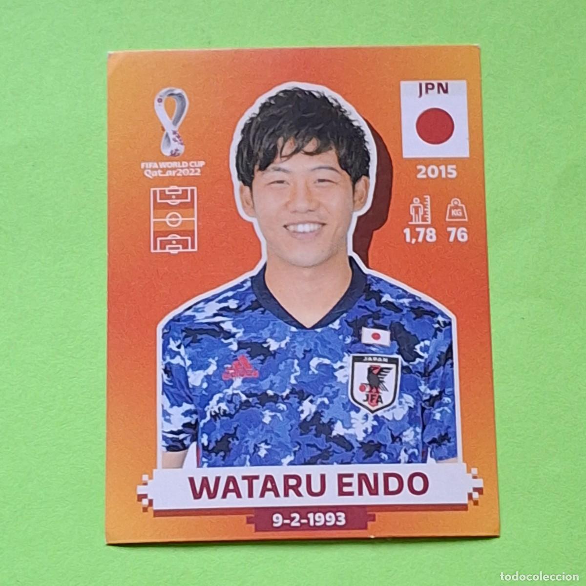 Cartes &agrave; collectionner de Football: WORLD CUP MUNDIAL QATAR 2022 - VERSION NARANJA SUDAMERICA - JPN 9 JAPON - WATARU ENDO