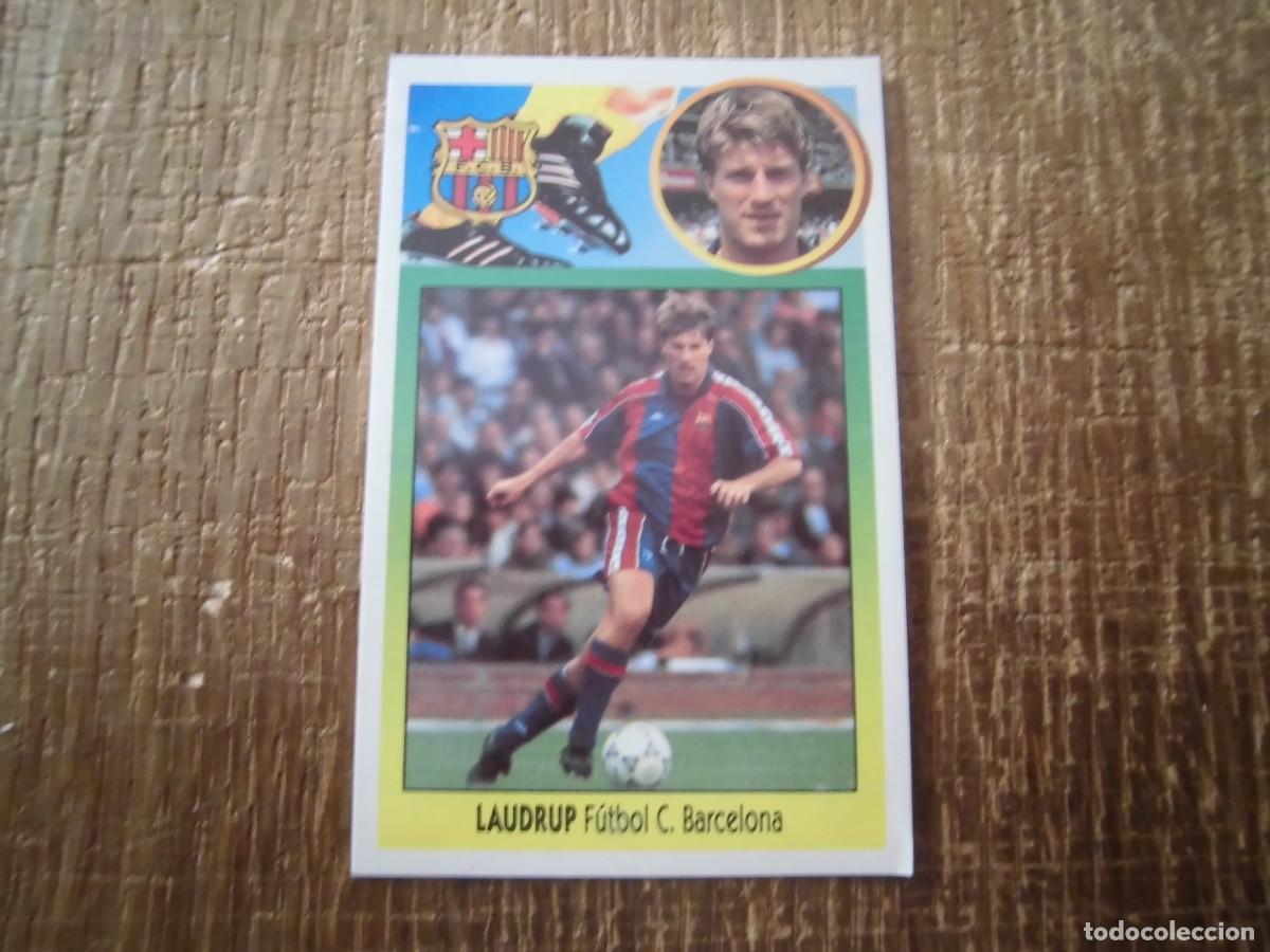 Fu&szlig;ball-Sticker: LAUDRUP BARCELONA LIGA 93-94 EDICIONES ESTE CROMO CART&Oacute;N RECUPERADO