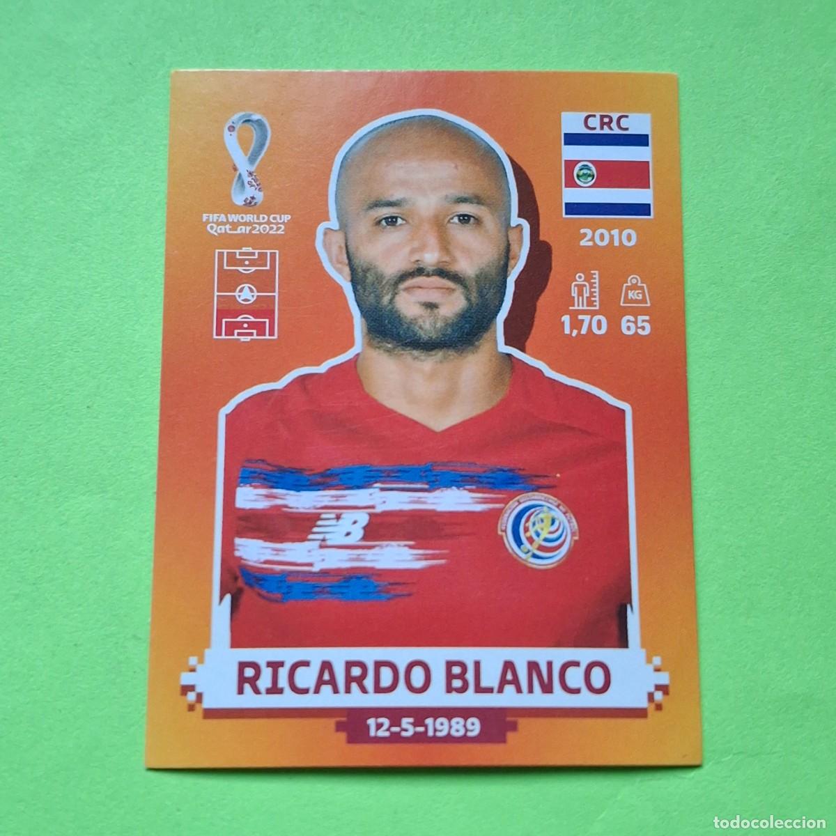 Cromos de F&uacute;tbol: WORLD CUP MUNDIAL QATAR 2022 - VERSION NARANJA SUDAMERICA - CRC 4 COSTA RICA - RICARDO BLANCO