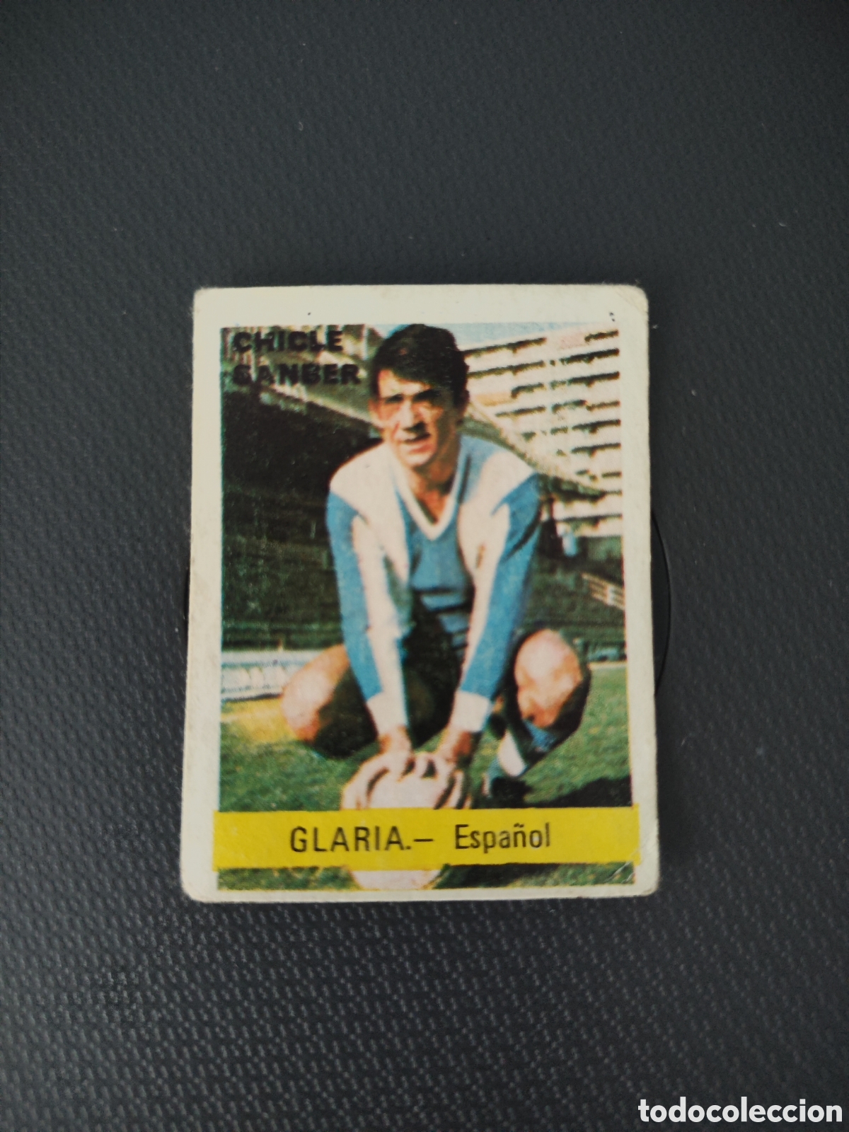 Cromos de F&uacute;tbol: Fini 75 76 sin pegar Espa&ntilde;ol Glaria chicle sanber