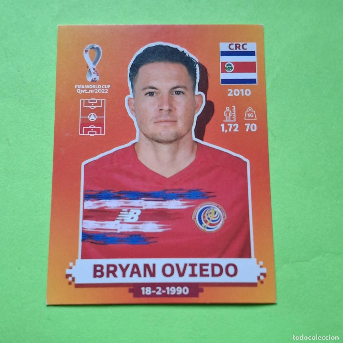 Football Stickers: WORLD CUP MUNDIAL QATAR 2022 - VERSION NARANJA SUDAMERICA - CRC 8 COSTA RICA - BRYAN OVIEDO