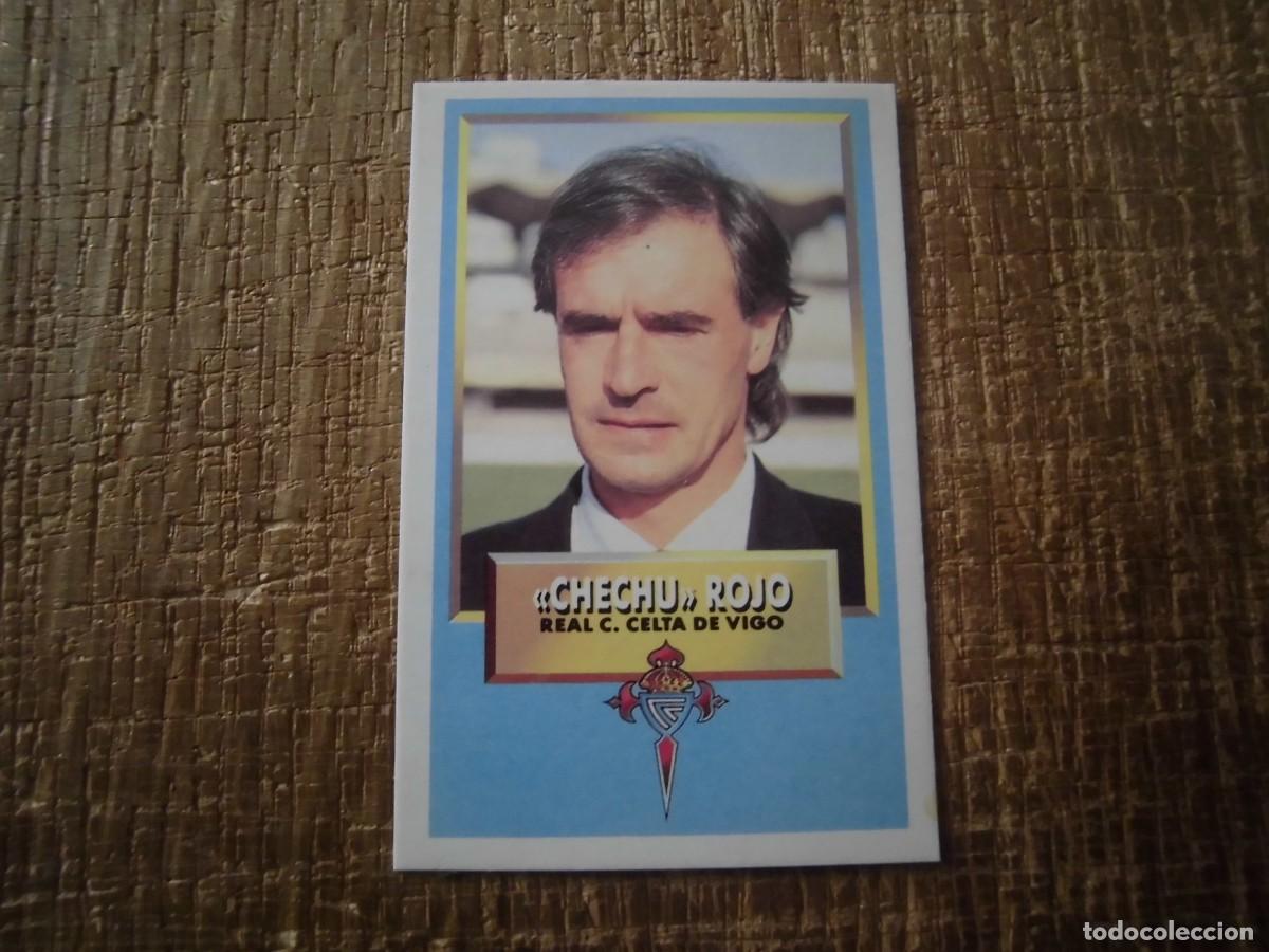 Football Stickers: ENTRENADOR CHECHU ROJO CELTA LIGA 93-94 EDICIONES ESTE CROMO CART&Oacute;N RECUPERADO