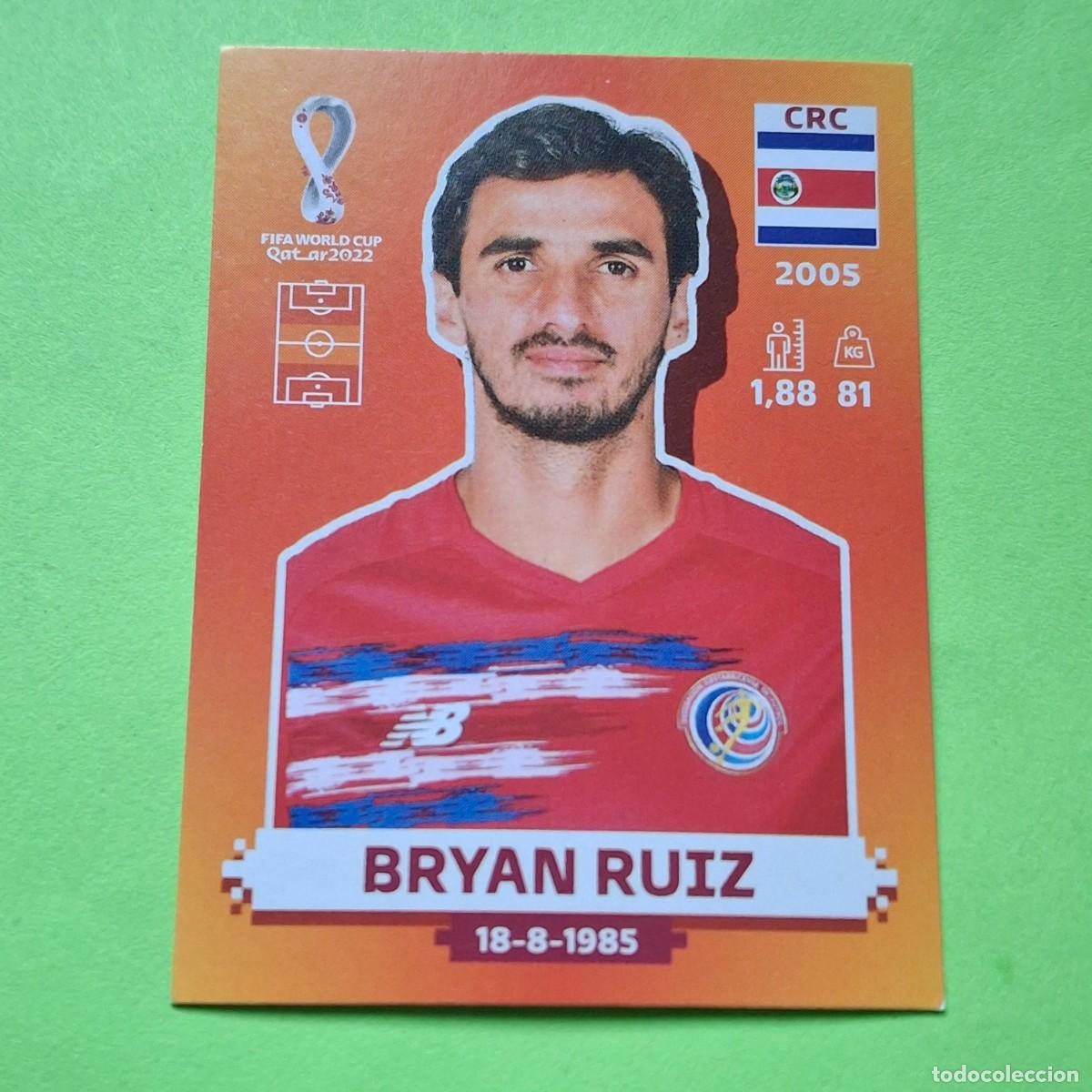 Football Stickers: WORLD CUP MUNDIAL QATAR 2022 - VERSION NARANJA SUDAMERICA - CRC 13 COSTA RICA - BRYAN RUIZ