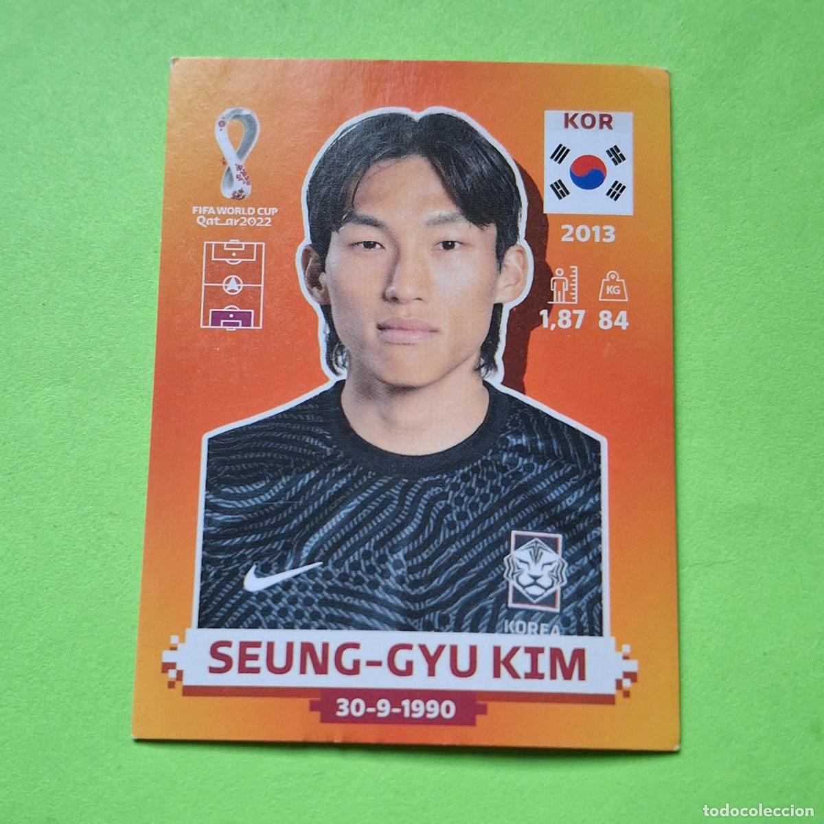 Cartes &agrave; collectionner de Football: WORLD CUP MUNDIAL QATAR 2022 - VERSION NARANJA SUDAMERICA - KOR 2 COREA SUR - SEUNG GYU KIM