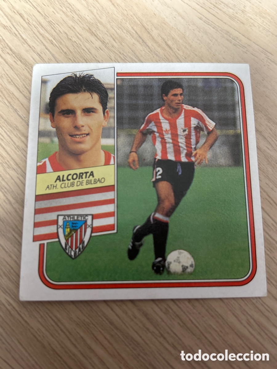 Fu&szlig;ball-Sticker: ALCORTA ATHLETIC BILBAO LIGA ESTE 1989 1990 89 90 SIN PEGAR NUNCA PEGADO
