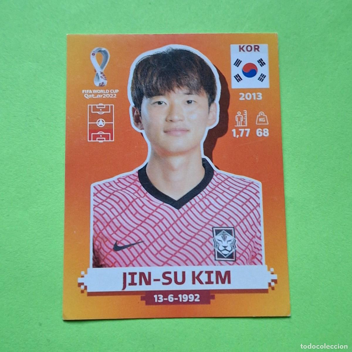 Fu&szlig;ball-Sticker: WORLD CUP MUNDIAL QATAR 2022 - VERSION NARANJA SUDAMERICA - KOR 8 COREA KOREA - JIN SU KIM