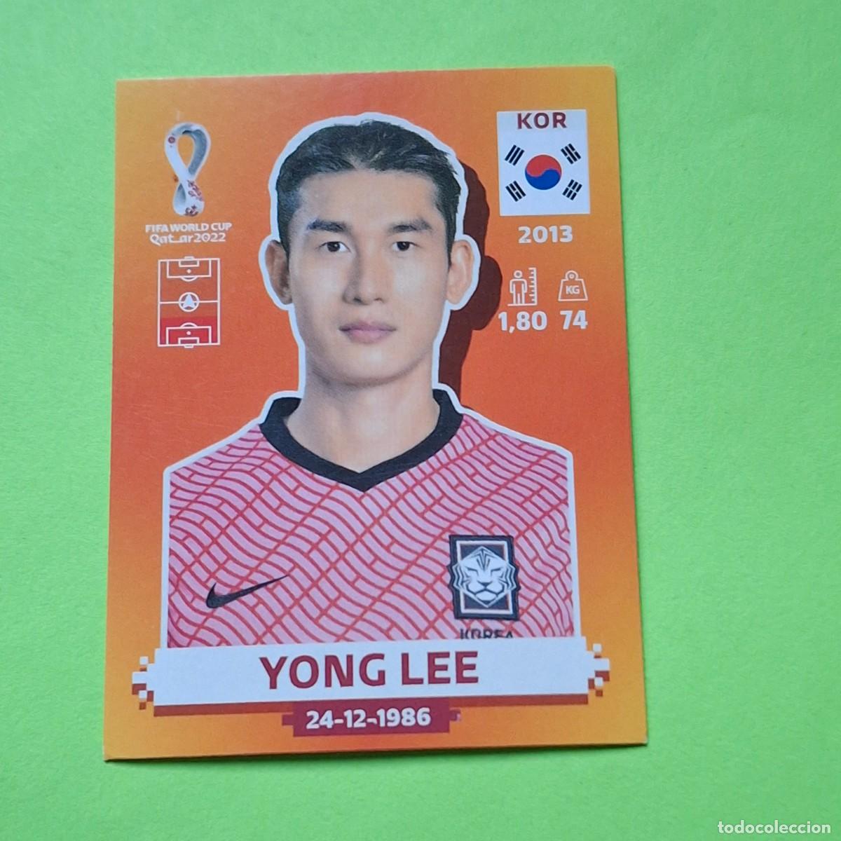 Fu&szlig;ball-Sticker: WORLD CUP MUNDIAL QATAR 2022 - VERSION NARANJA SUDAMERICA - KOR 9 COREA KOREA - YONG LEE