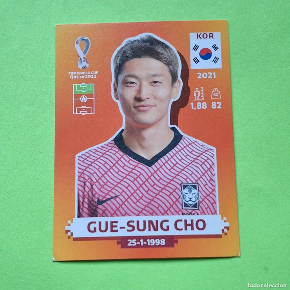 Fu&szlig;ball-Sticker: WORLD CUP MUNDIAL QATAR 2022 - VERSION NARANJA SUDAMERICA - KOR 14 COREA KOREA - GUE SUNG CHO