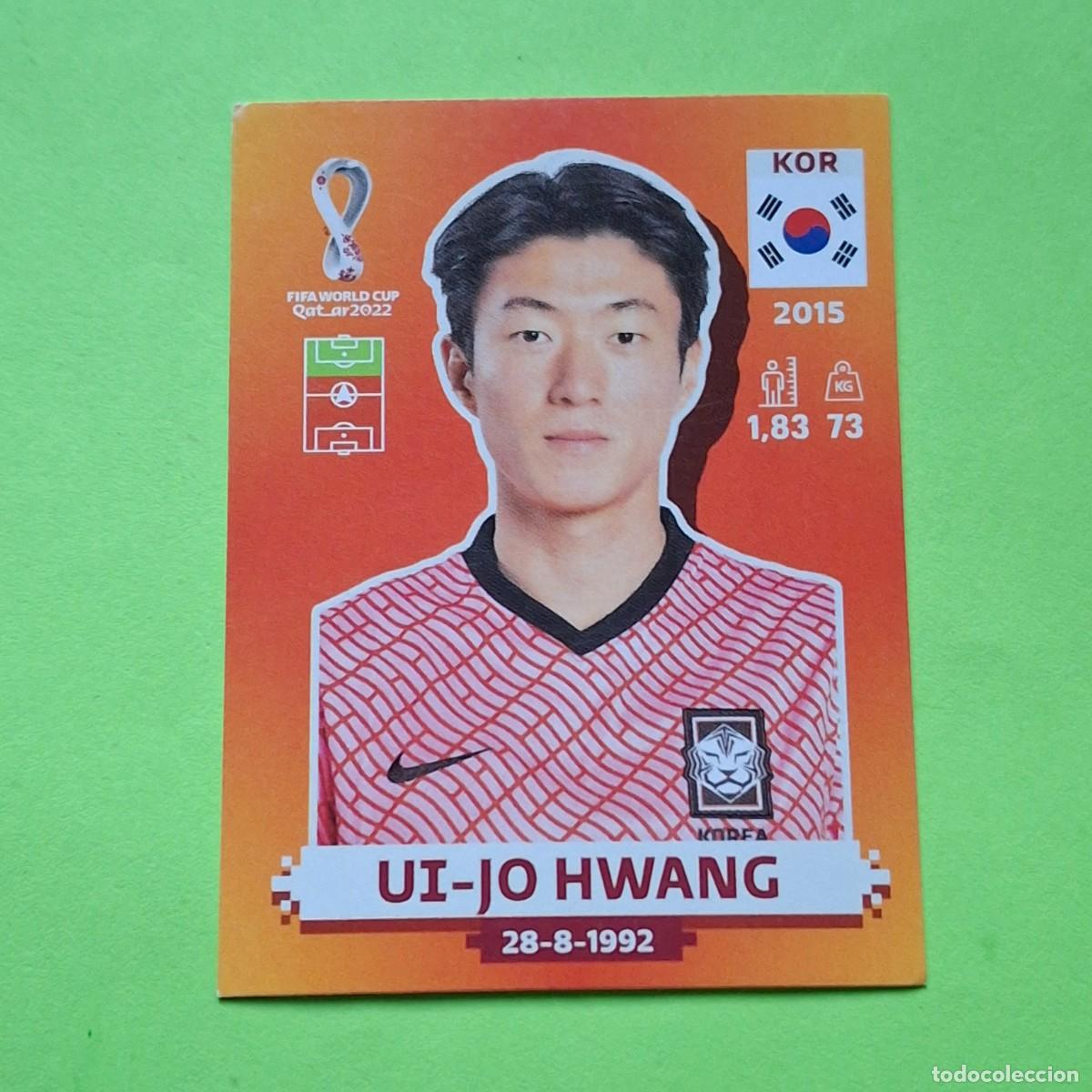 Fu&szlig;ball-Sticker: WORLD CUP MUNDIAL QATAR 2022 - VERSION NARANJA SUDAMERICA - KOR 16 COREA KOREA - UI JO HWANG