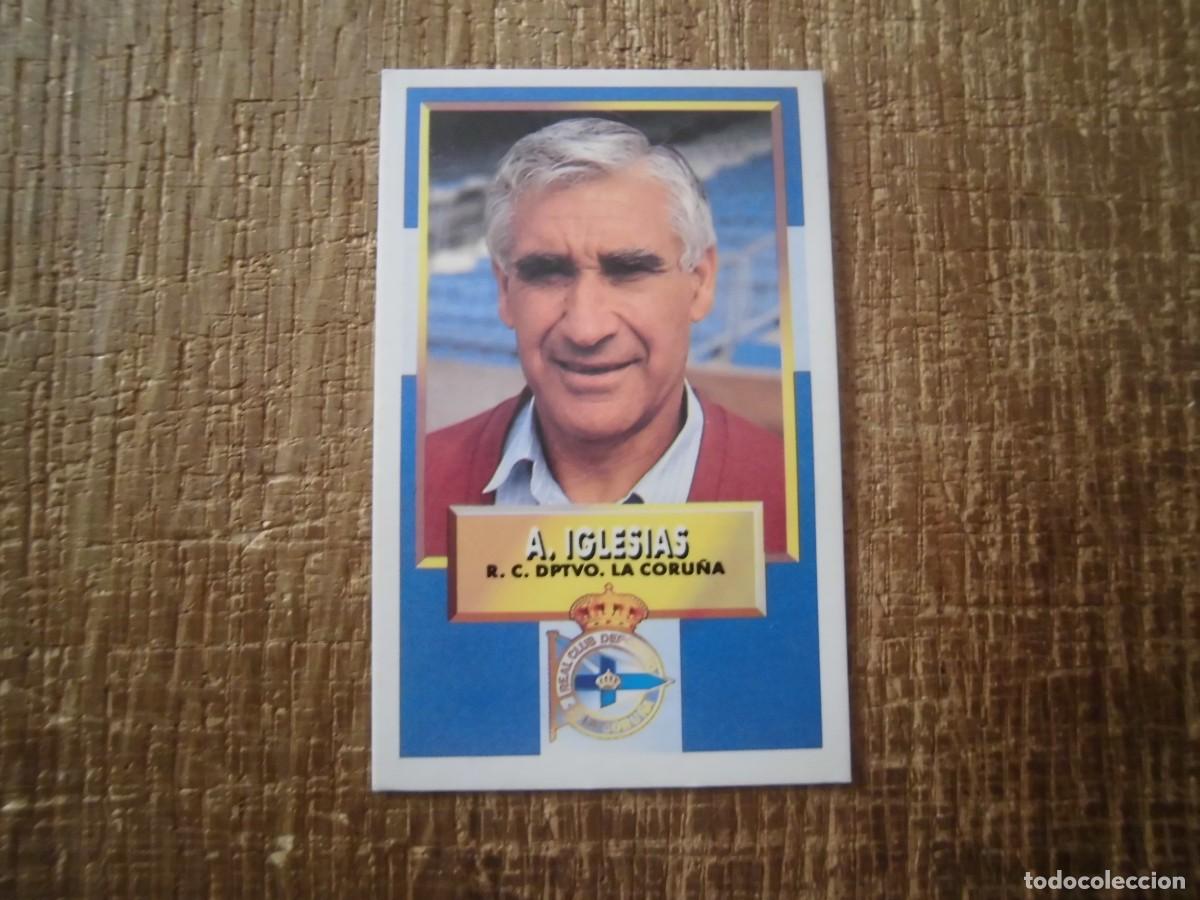 Cromos de F&uacute;tbol: ENTRENADOR ARSENIO IGLESIAS DEPORTIVO DE LA CORU&Ntilde;A LIGA 93-94 EDICIONES ESTE CROMO CART&Oacute;N RECUPERADO
