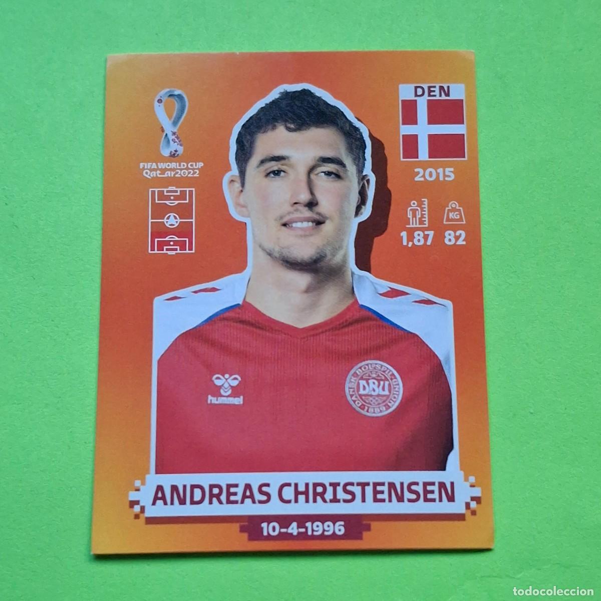 Cromos de F&uacute;tbol: WORLD CUP MUNDIAL QATAR 2022 - VERSION NARANJA SUDAMERICA - DEN 4 DINAMARCA - ANDREAS CHRISTENSEN