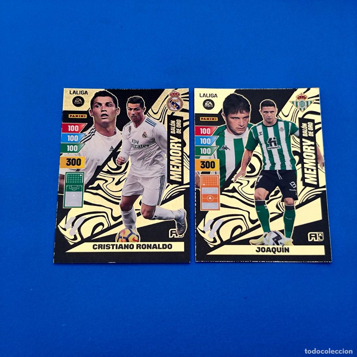 Cromos de F&uacute;tbol: Adrenalyn 2024 2025 / 24 25 Memory Bal&oacute;n de Oro Joaqu&iacute;n Betis - Cristiano Ronaldo Real Madrid