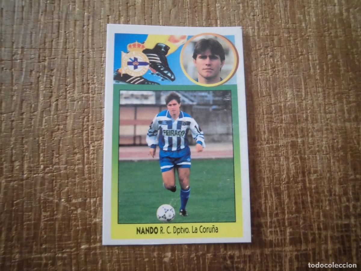 Cromos de F&uacute;tbol: NANDO DEPORTIVO DE LA CORU&Ntilde;A LIGA 93-94 EDICIONES ESTE CROMO CART&Oacute;N RECUPERADO