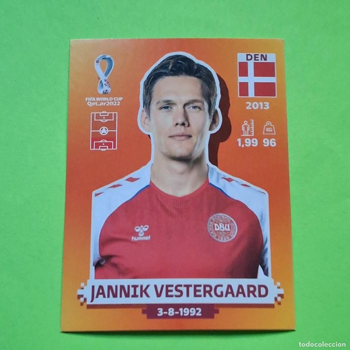 Cromos de Futebol: WORLD CUP MUNDIAL QATAR 2022 - VERSION NARANJA SUDAMERICA - DEN 8 DINAMARCA - JANNIK VESTERGAARD