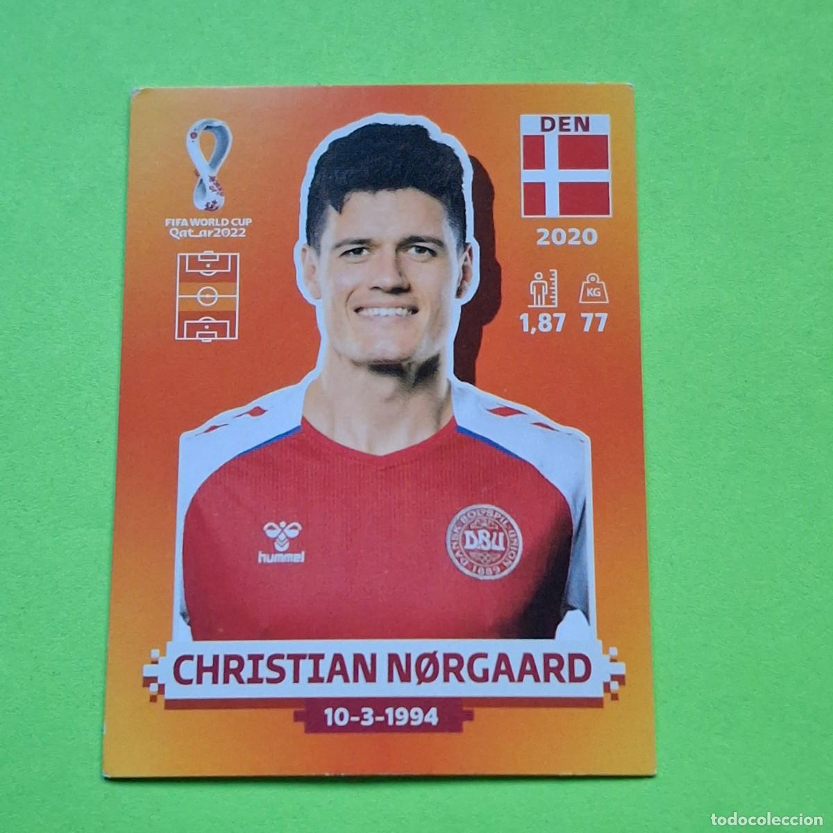 Cromos de F&uacute;tbol: WORLD CUP MUNDIAL QATAR 2022 - VERSION NARANJA SUDAMERICA - DEN 13 DINAMARCA - CHRISTIAN NORGAARD