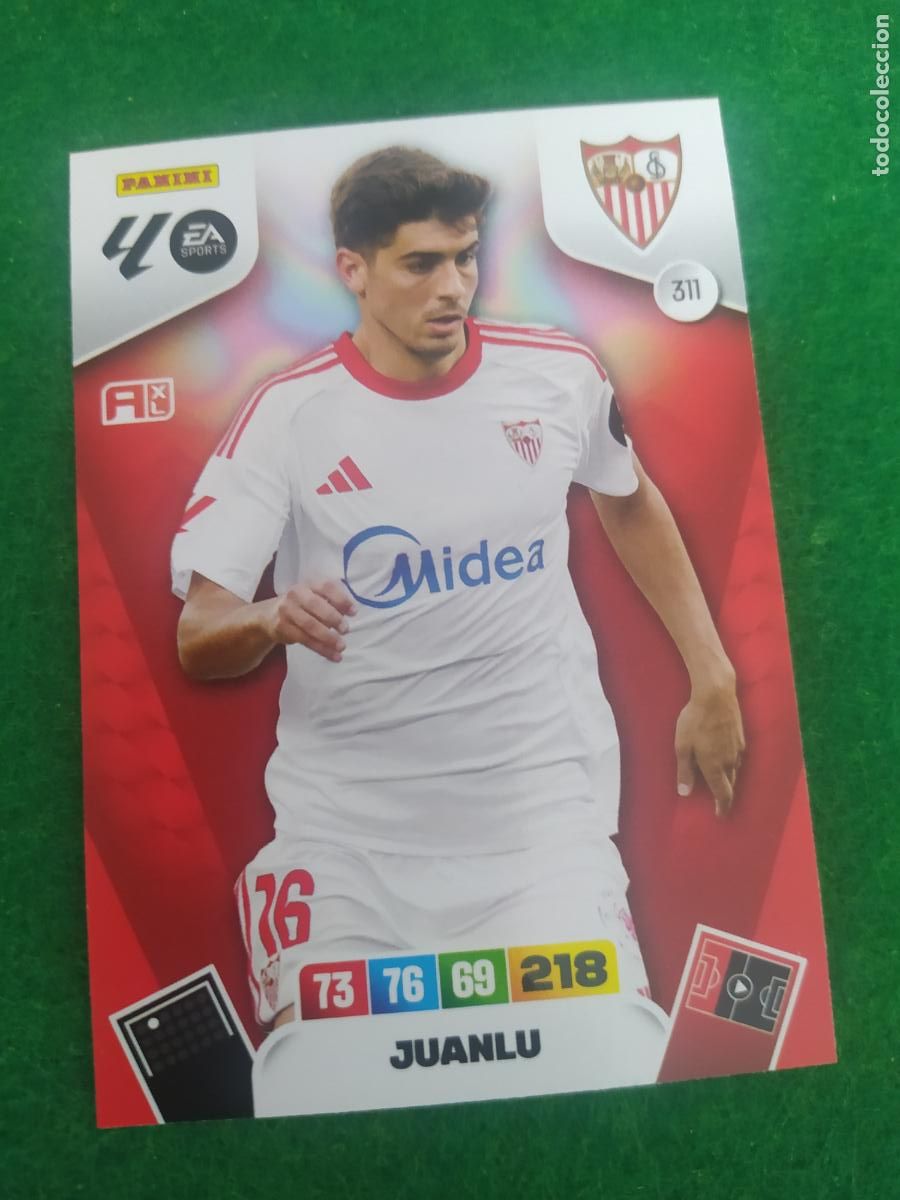Cromos de F&uacute;tbol: adrenalyn xl 2025 2026 codigo sin activar sevilla fc n&ordm; 311 juanlu