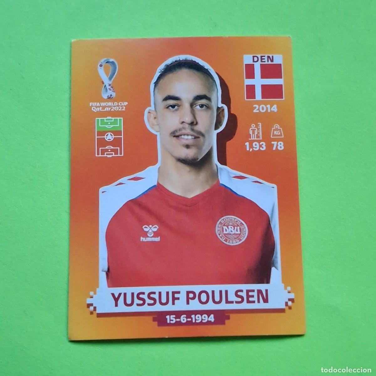 Cromos de F&uacute;tbol: WORLD CUP MUNDIAL QATAR 2022 - VERSION NARANJA SUDAMERICA - DEN 17 DINAMARCA - YUSSUF POULSEN