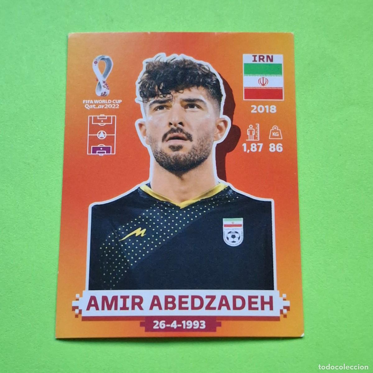 Cromos de F&uacute;tbol: WORLD CUP MUNDIAL QATAR 2022 - VERSION NARANJA SUDAMERICA - IRN 2 IRAN - AMIR ABEDZADEH