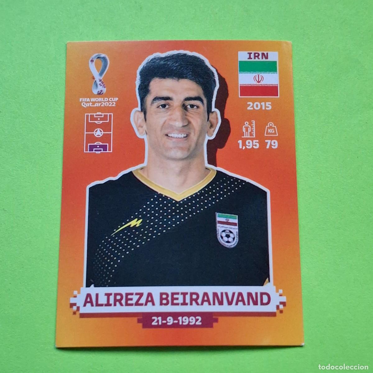 Cromos de F&uacute;tbol: WORLD CUP MUNDIAL QATAR 2022 - VERSION NARANJA SUDAMERICA - IRN 3 IRAN - ALIREZA BEIRANVAND