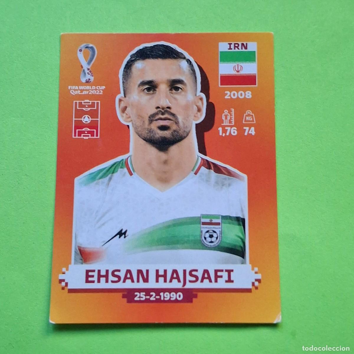 Cromos de F&uacute;tbol: WORLD CUP MUNDIAL QATAR 2022 - VERSION NARANJA SUDAMERICA - IRN 4 IRAN - EHSAN HAJSAFI