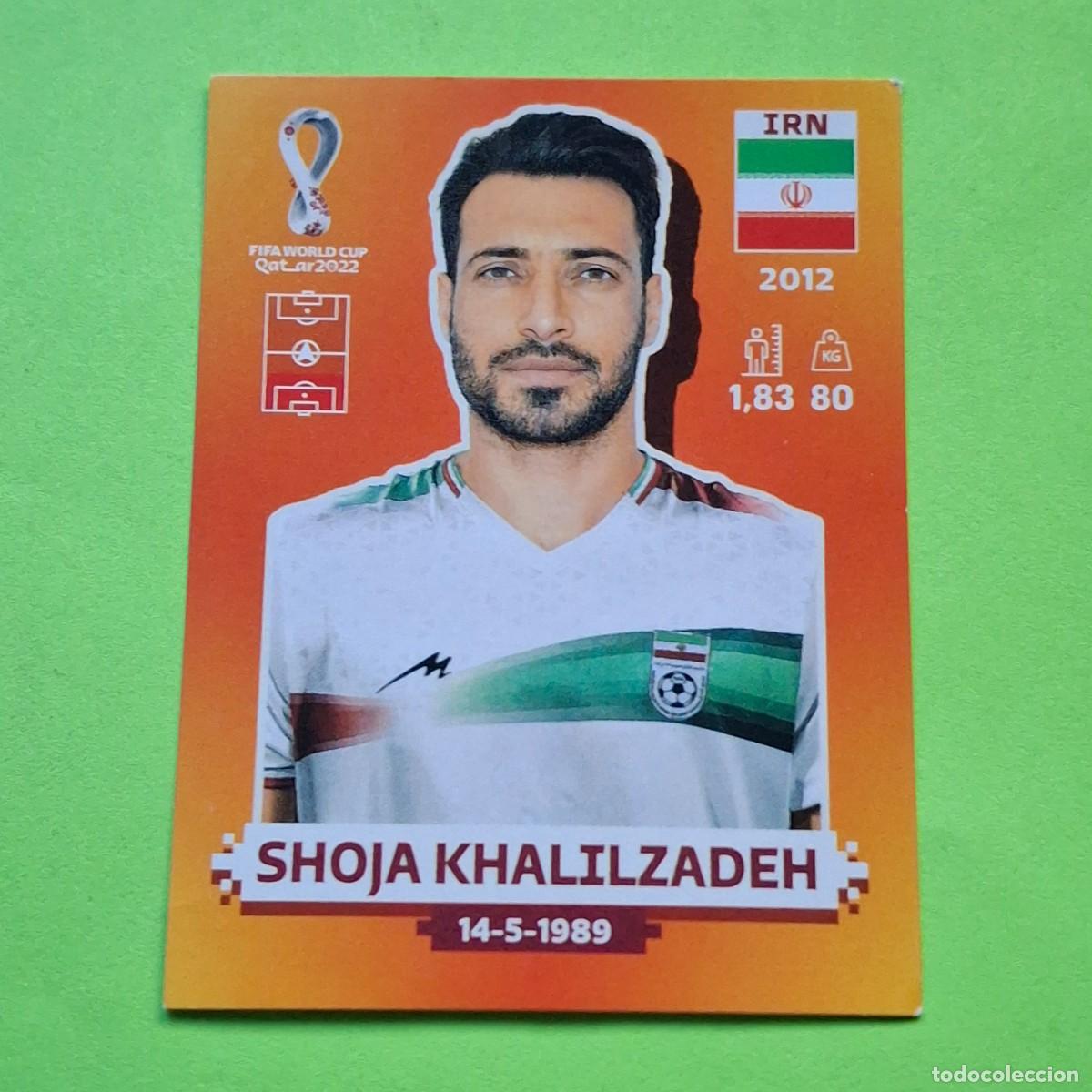 Cromos de F&uacute;tbol: WORLD CUP MUNDIAL QATAR 2022 - VERSION NARANJA SUDAMERICA - IRN 7 IRAN - SHOJA KHALILZADEH