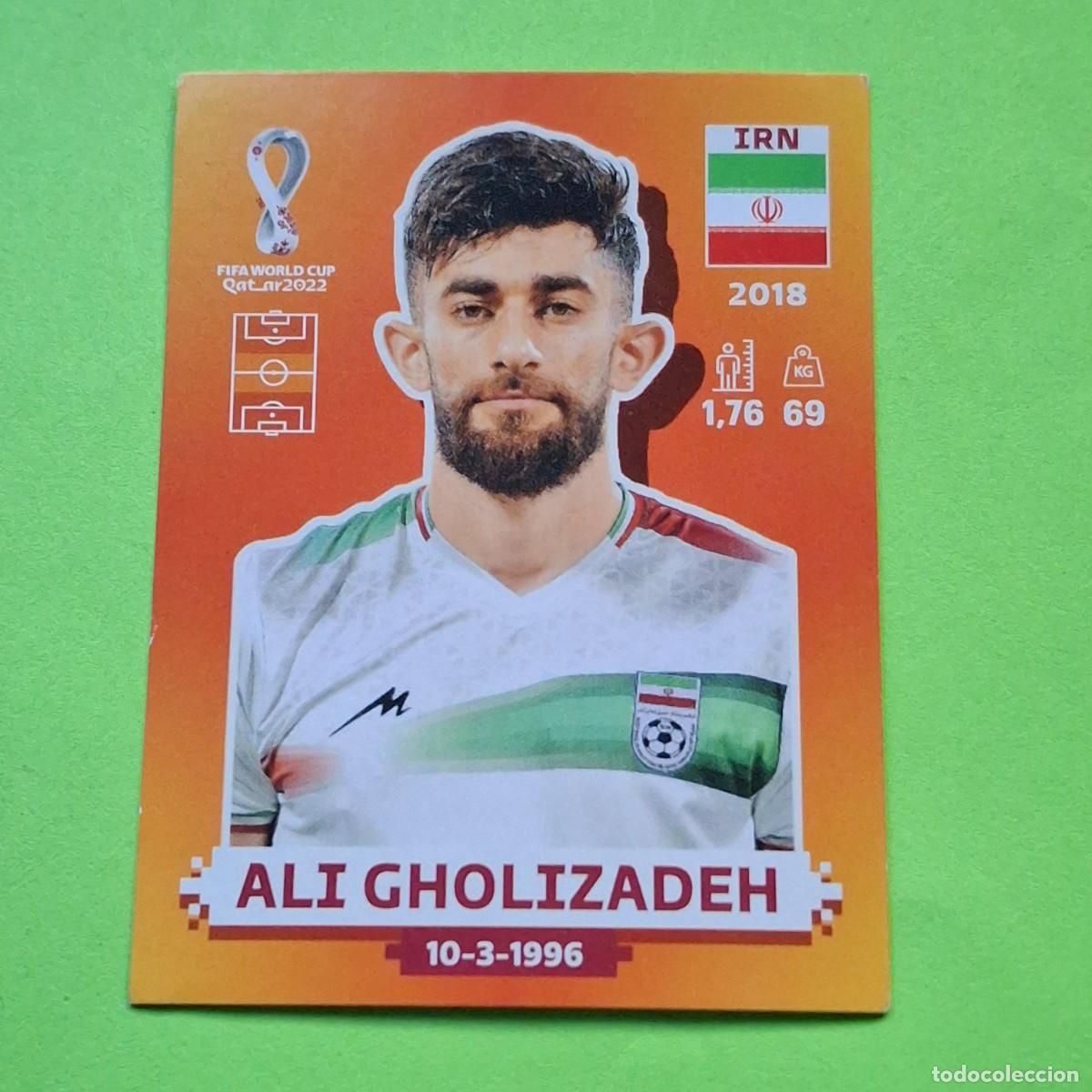 Cromos de F&uacute;tbol: WORLD CUP MUNDIAL QATAR 2022 - VERSION NARANJA SUDAMERICA - IRN 13 IRAN - ALI GHOLIZADEH