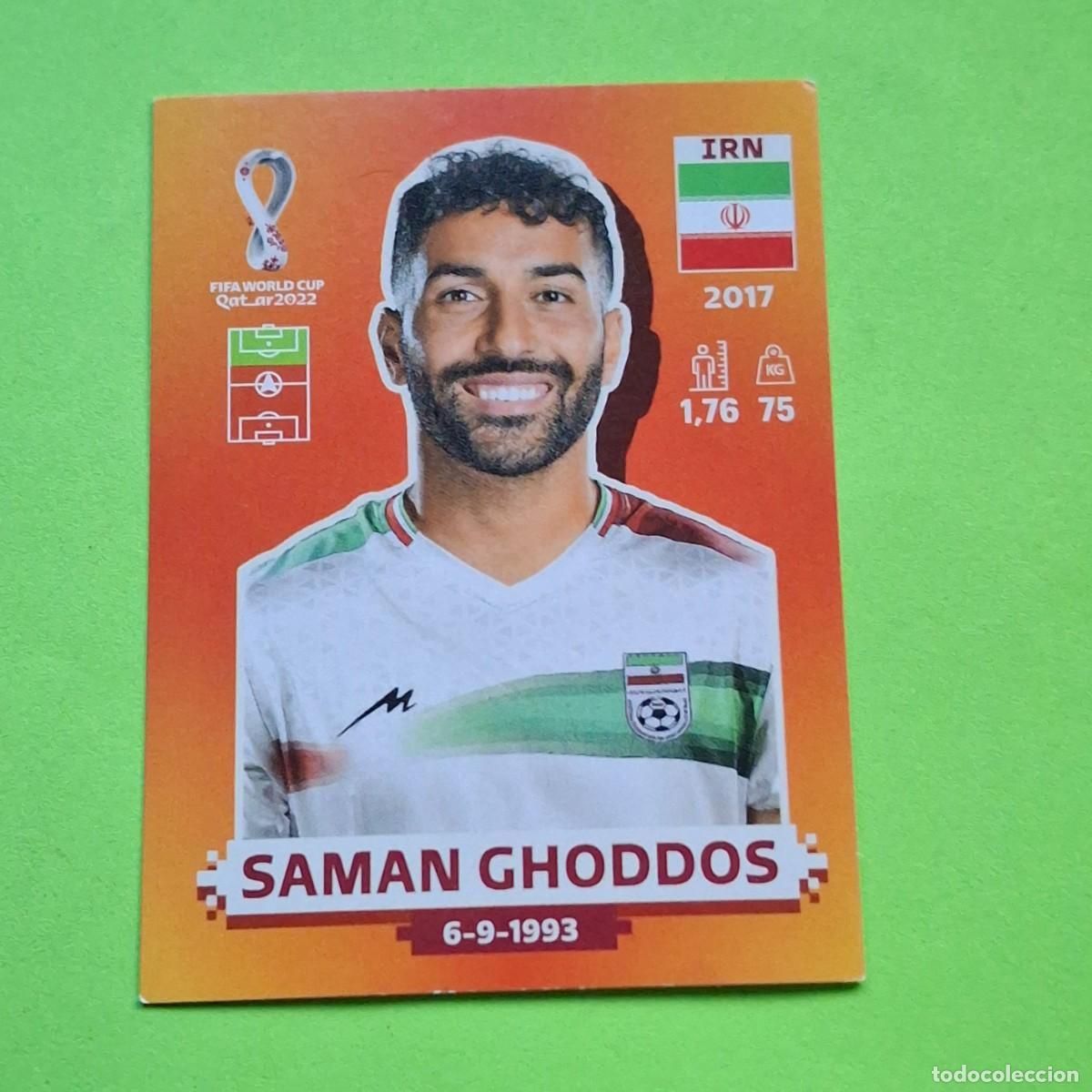 Cromos de F&uacute;tbol: WORLD CUP MUNDIAL QATAR 2022 - VERSION NARANJA SUDAMERICA - IRN 18 IRAN - SAMAN GHODDOS