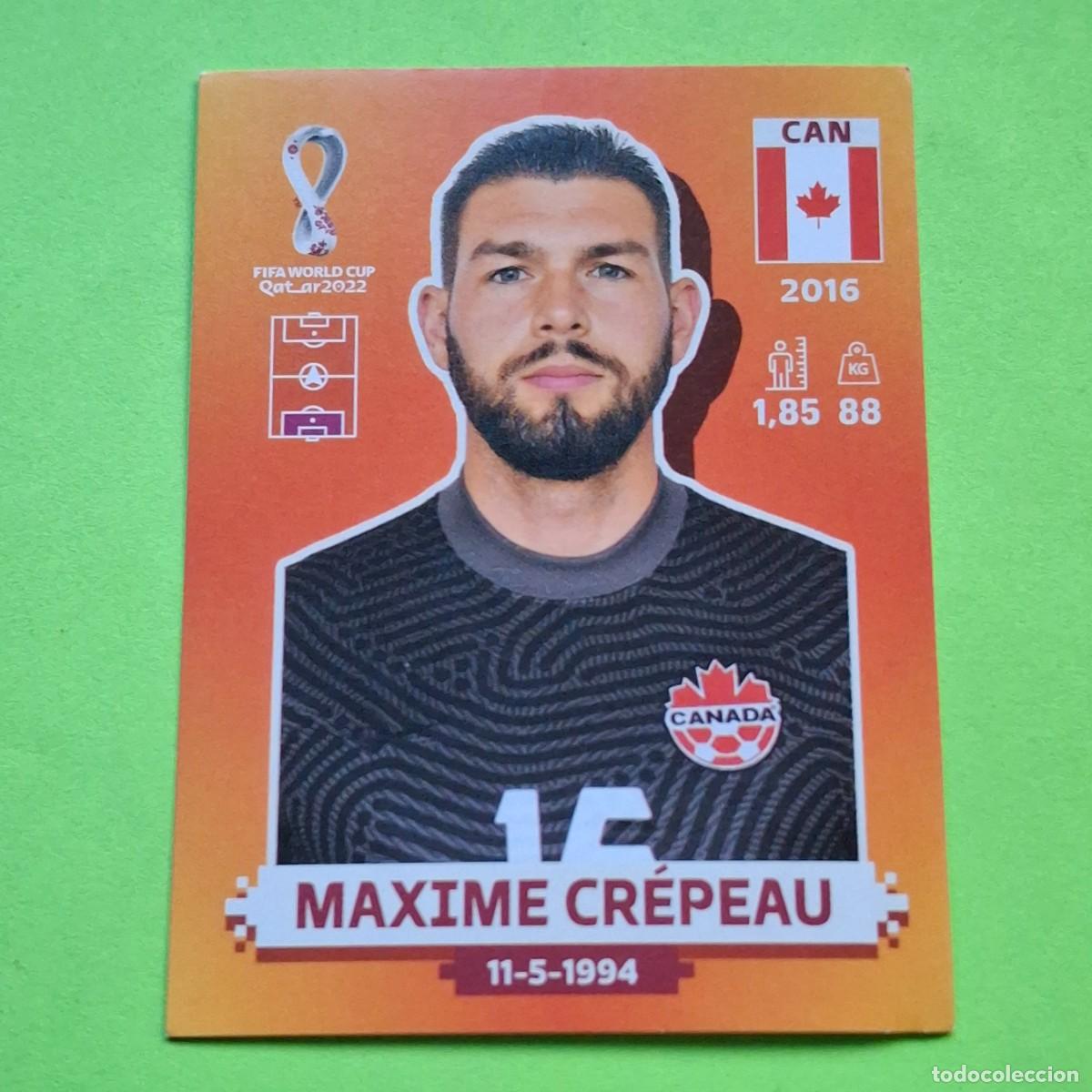 Cromos de F&uacute;tbol: WORLD CUP MUNDIAL QATAR 2022 - VERSION NARANJA SUDAMERICA - CAN 3 CANADA - MAXIME CREPEAU