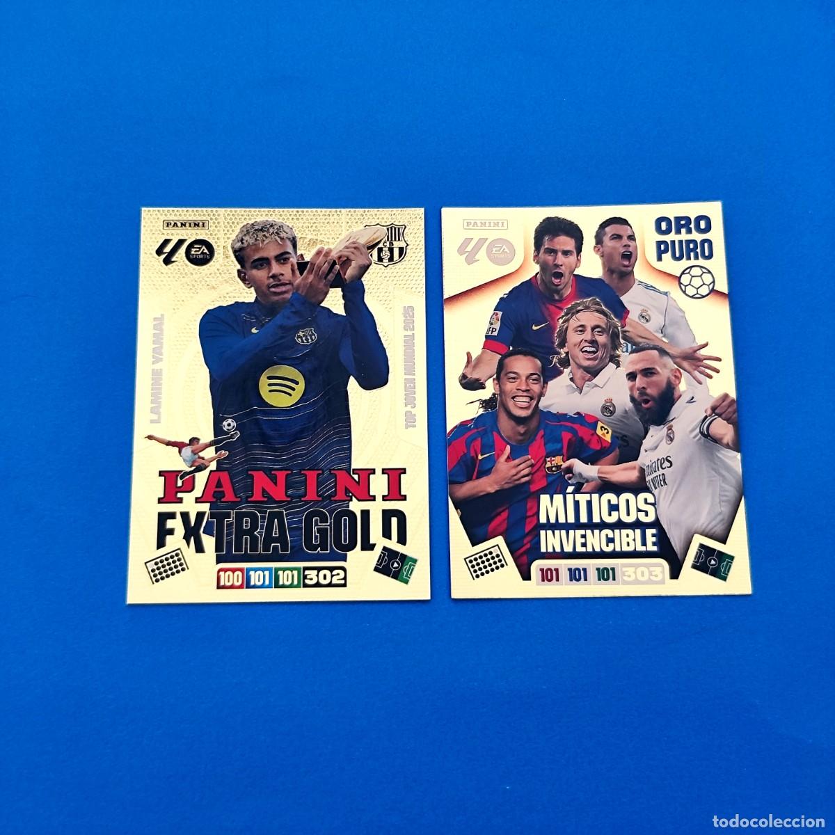 Cromos de F&uacute;tbol: Adrenalyn 2025 2026 / 25 26 Lamine Yamal Panini Extra Gold - M&iacute;ticos Invencible Oro puro