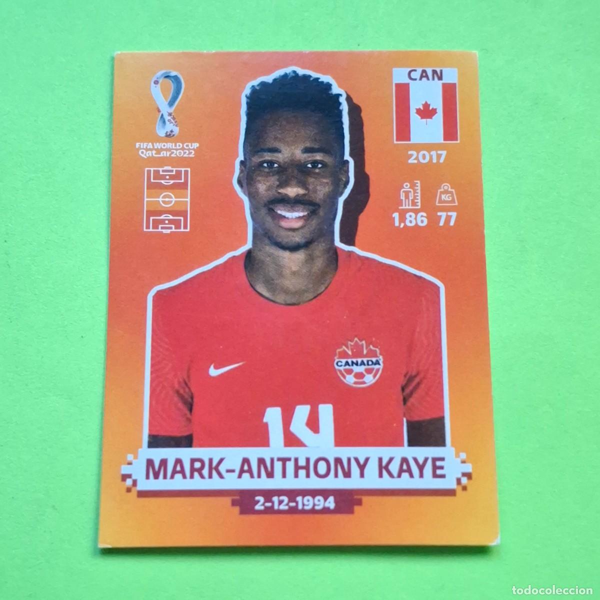 Football Stickers: WORLD CUP MUNDIAL QATAR 2022 - VERSION NARANJA SUDAMERICA - CAN 14 CANADA - MARK ANTHONY KAYE